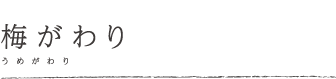 梅がわり